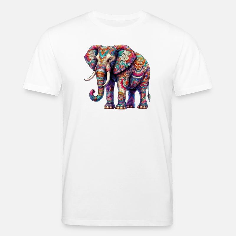 Elefant - Stanley/Stella Unisex Bio-T-Shirt CREATOR  - Weiß