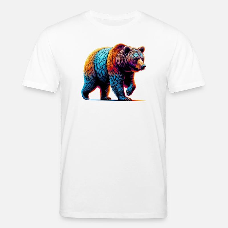 Bär - Stanley/Stella Unisex Bio-T-Shirt CREATOR  - Weiß