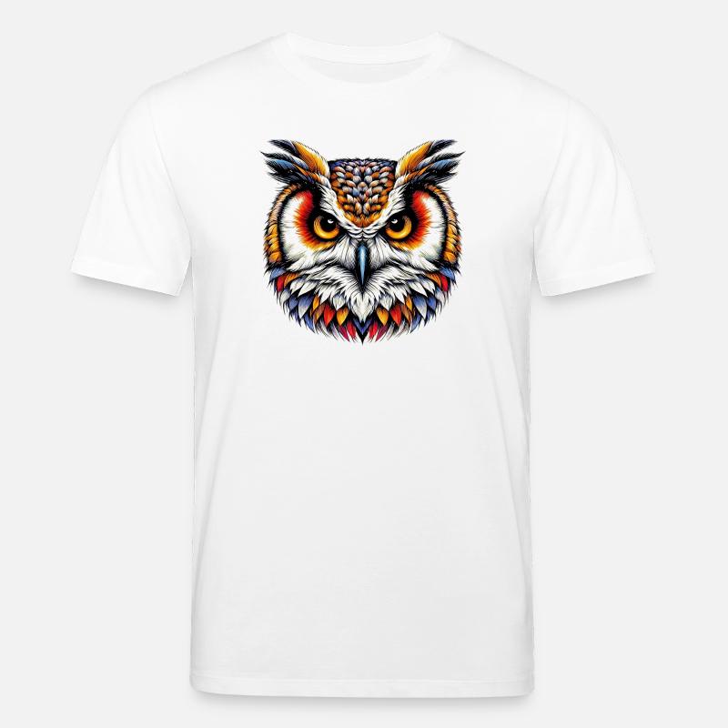 Eule - Stanley/Stella Unisex Bio-T-Shirt CREATOR  - Weiß