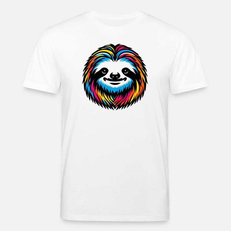 Faultier - Stanley/Stella Unisex Bio-T-Shirt CREATOR  - Weiß