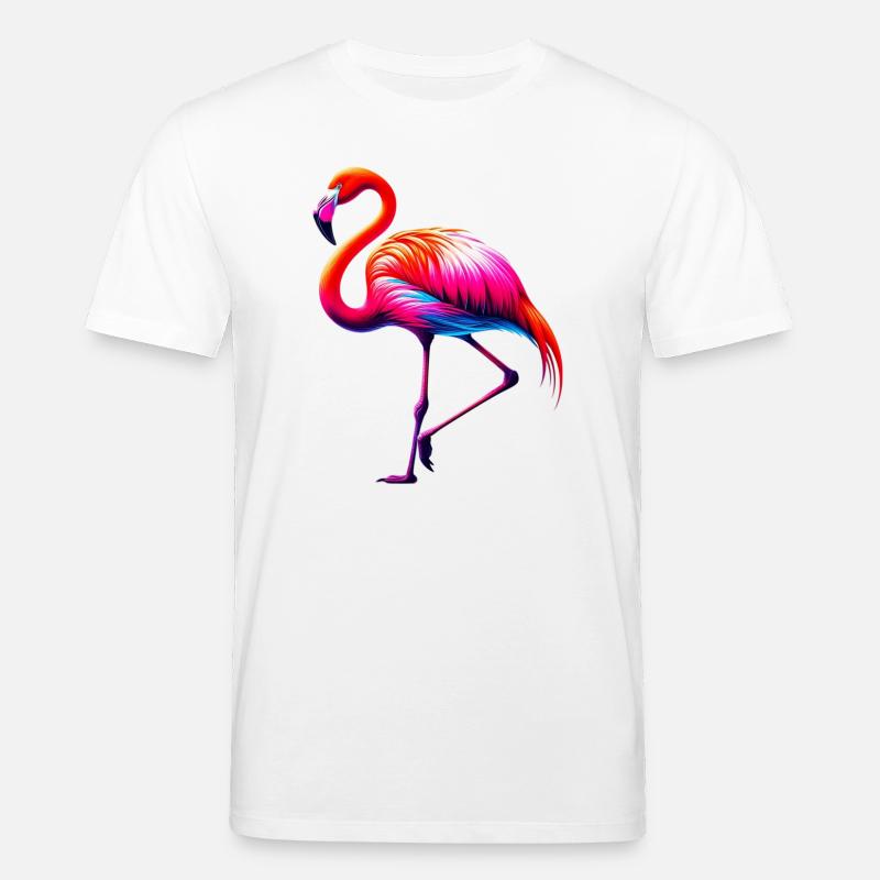 Flamingo - Stanley/Stella Unisex Bio-T-Shirt CREATOR  - Weiß