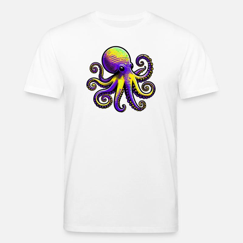 Krake - Stanley/Stella Unisex Bio-T-Shirt CREATOR  - Weiß