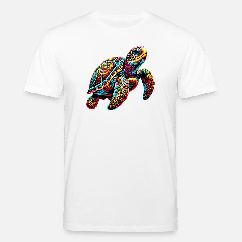 Żółw - Ekologiczna koszulka typu unisex Stanley/Stella CREATOR  - biały