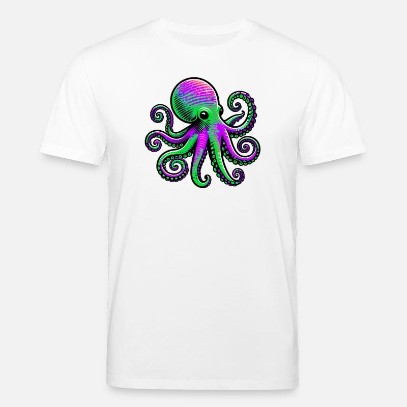 Krake - Stanley/Stella Unisex Bio-T-Shirt CREATOR - Weiß