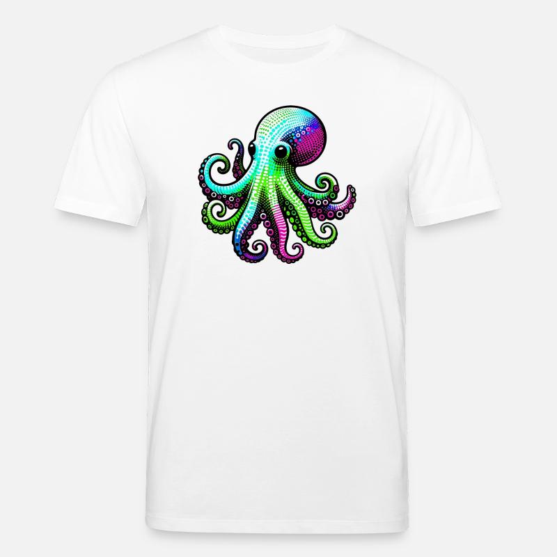 Octopus - Stanley/Stella CREATOR Unisex Organic T-Shirt - white
