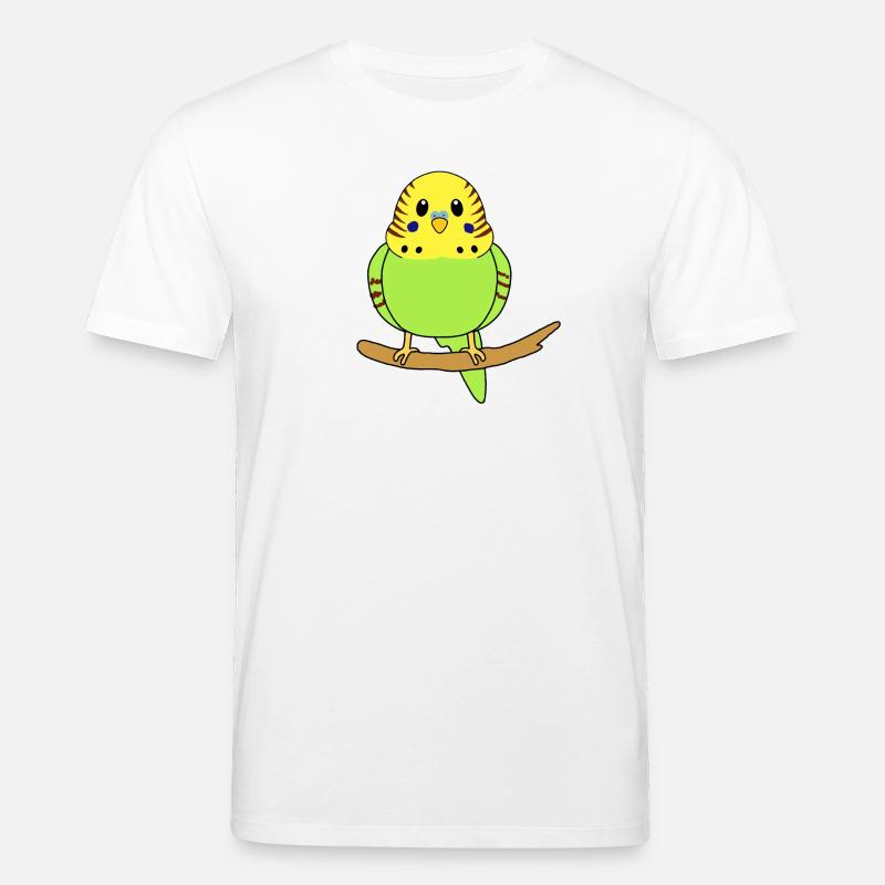 Perruche ondulée - T-shirt bio CREATOR Stanley/Stella Unisexe - blanc