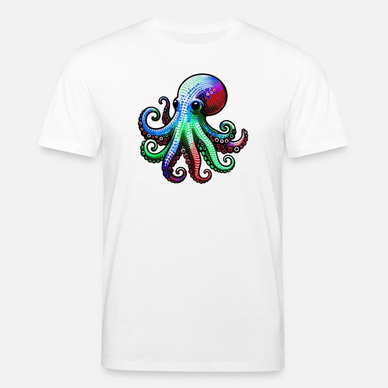 Pieuvre - T-shirt bio CREATOR Stanley/Stella Unisexe - blanc