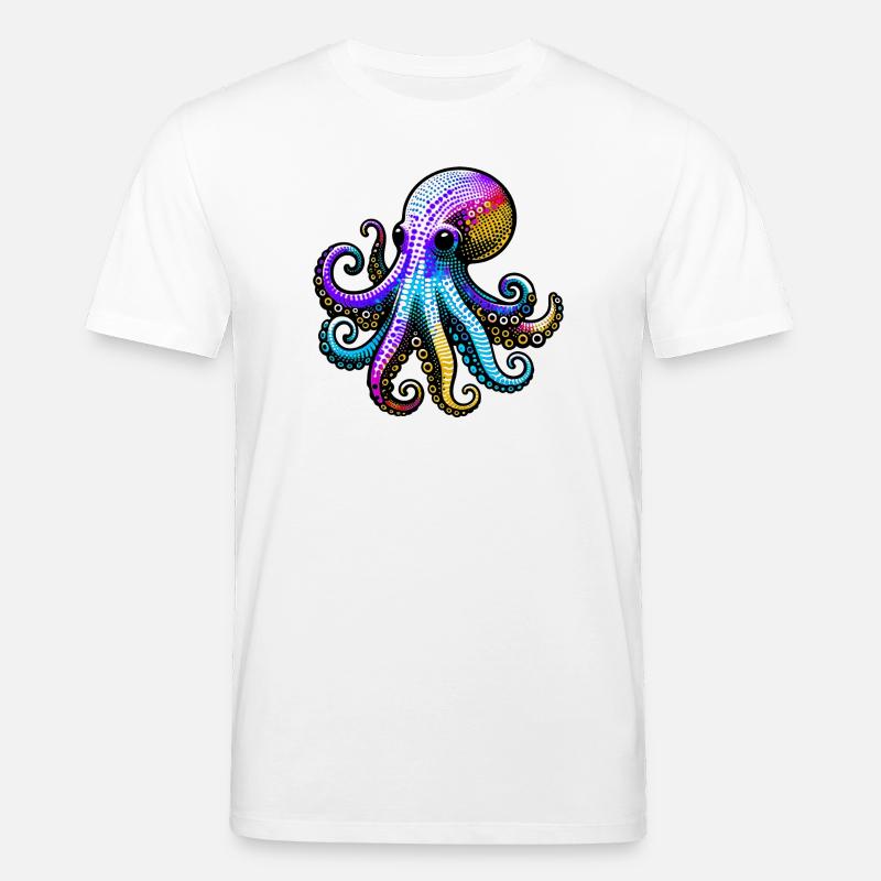 Pieuvre - T-shirt bio CREATOR Stanley/Stella Unisexe - blanc