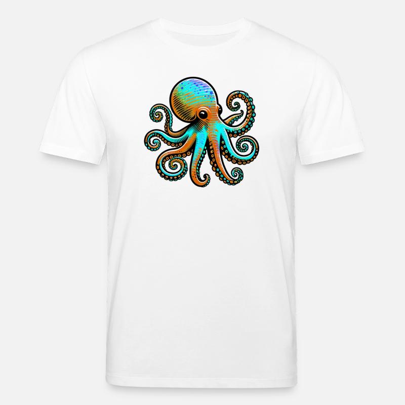 Pieuvre - T-shirt bio CREATOR Stanley/Stella Unisexe - blanc