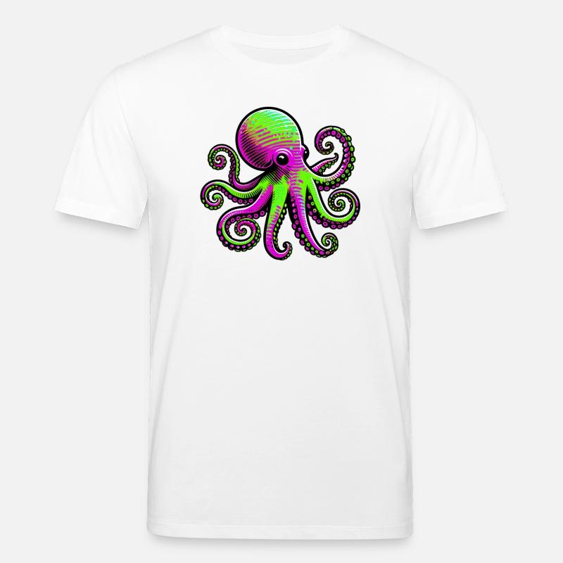 Krake - Stanley/Stella Unisex Bio-T-Shirt CREATOR - Weiß