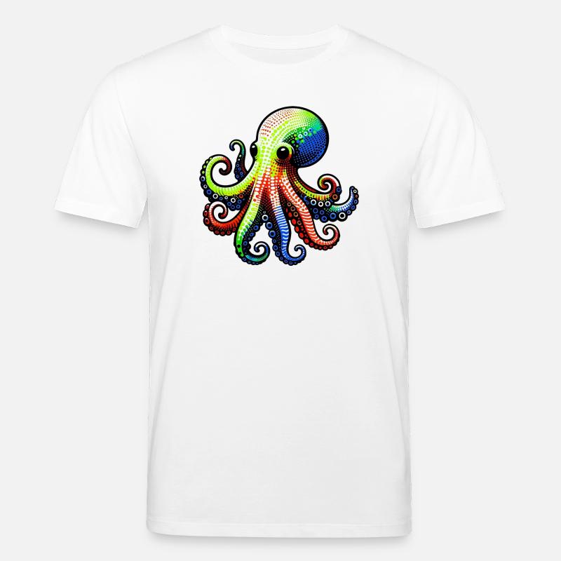 Pieuvre - T-shirt bio CREATOR Stanley/Stella Unisexe - blanc