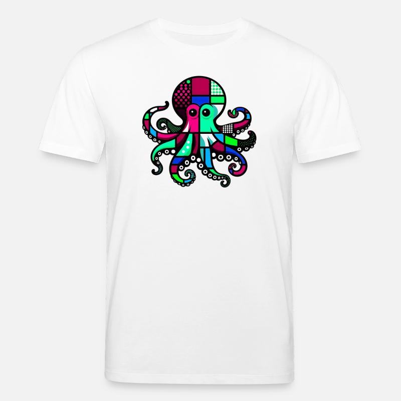 Pieuvre - T-shirt bio CREATOR Stanley/Stella Unisexe - blanc