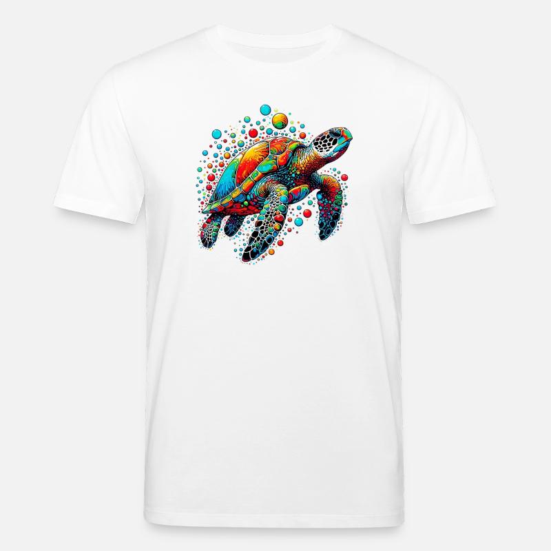 Schildkröte - Stanley/Stella Unisex Bio-T-Shirt CREATOR  - Weiß