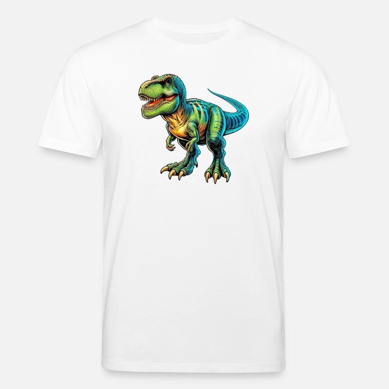 Dinosaurier - Stanley/Stella Unisex Bio-T-Shirt CREATOR  - Weiß
