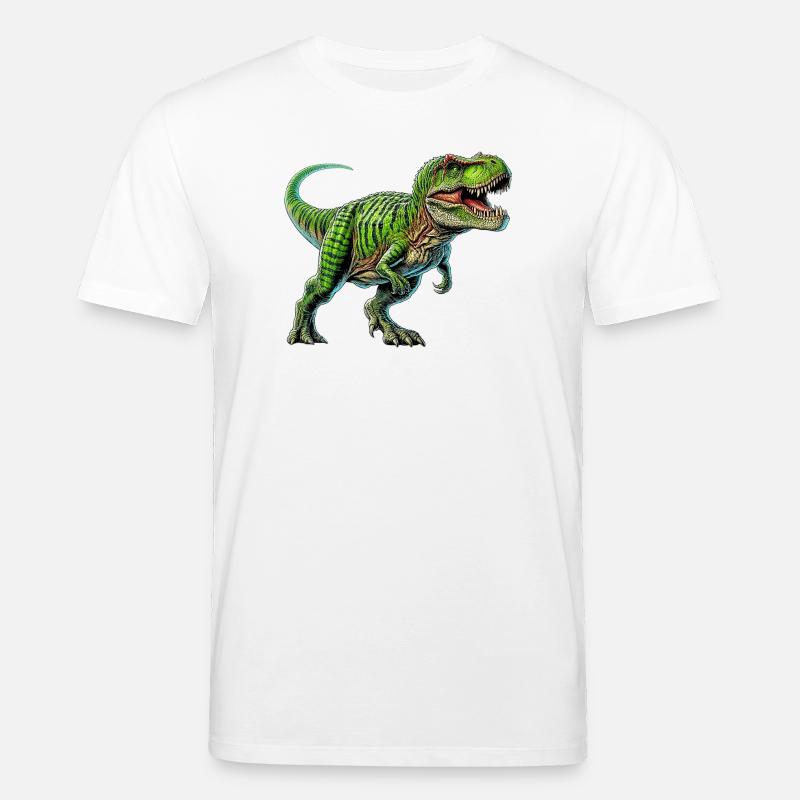 Dinosaurier - Stanley/Stella Unisex Bio-T-Shirt CREATOR  - Weiß