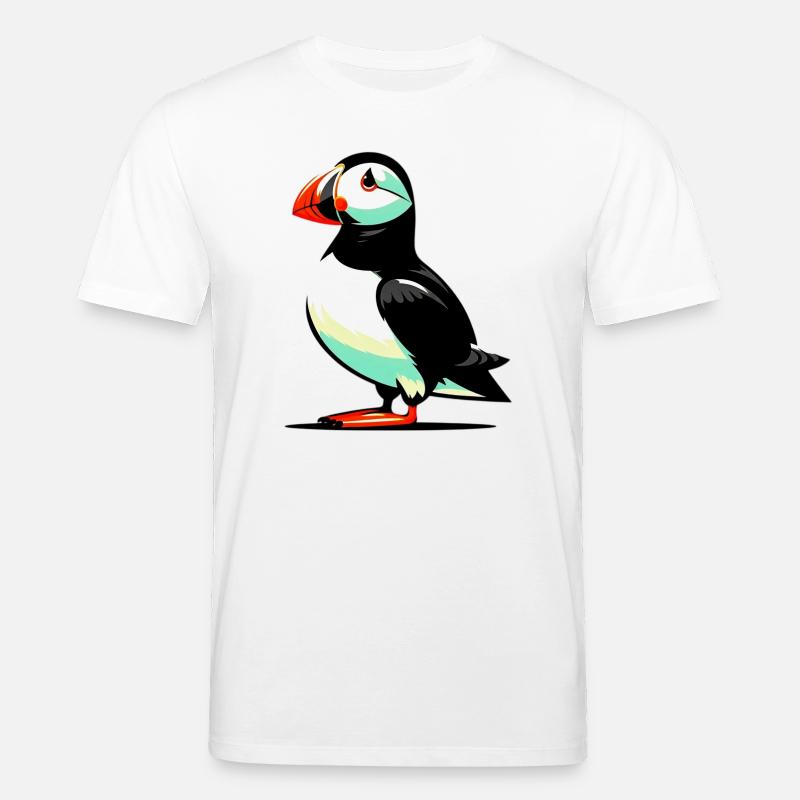 Papageitaucher - Stanley/Stella Unisex Bio-T-Shirt CREATOR  - Weiß