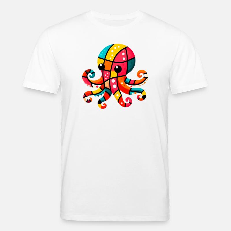 Krake - Stanley/Stella Unisex Bio-T-Shirt CREATOR - Weiß