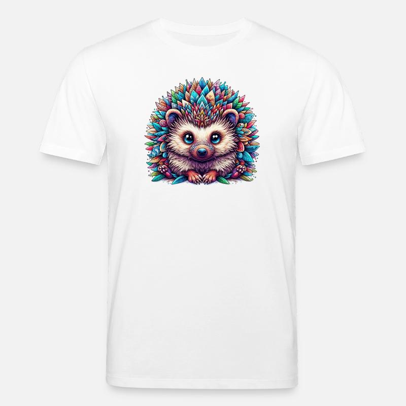 Hérisson - T-shirt bio CREATOR Stanley/Stella Unisexe - blanc