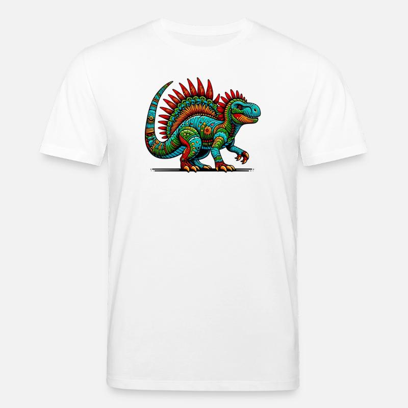 Dinosaurier - Stanley/Stella Unisex Bio-T-Shirt CREATOR  - Weiß