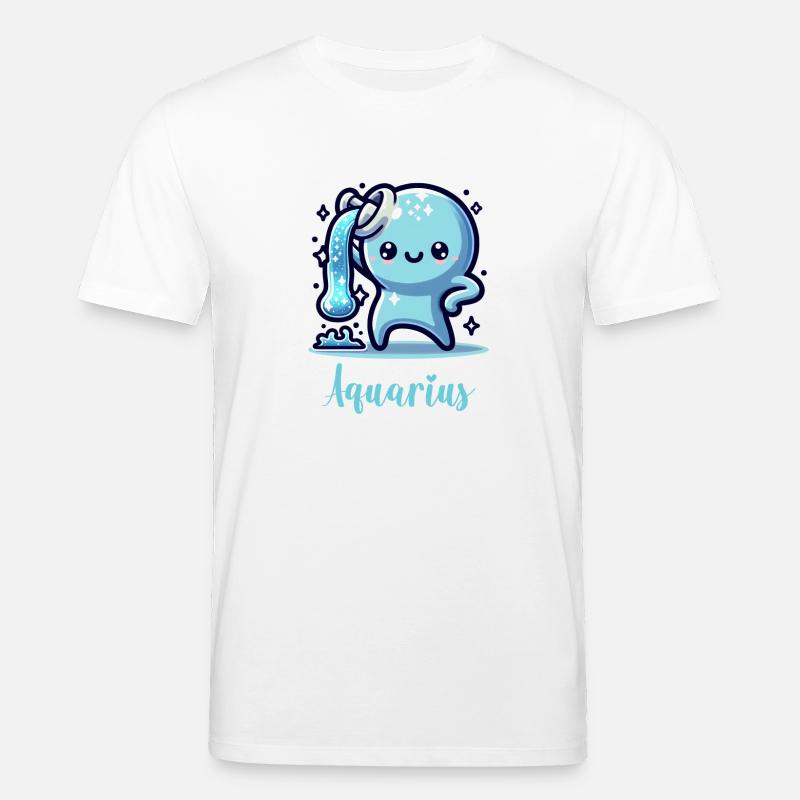 Süße Aquarius Sternzeichen Astrologie - Stanley/Stella Unisex Bio-T-Shirt CREATOR - Weiß