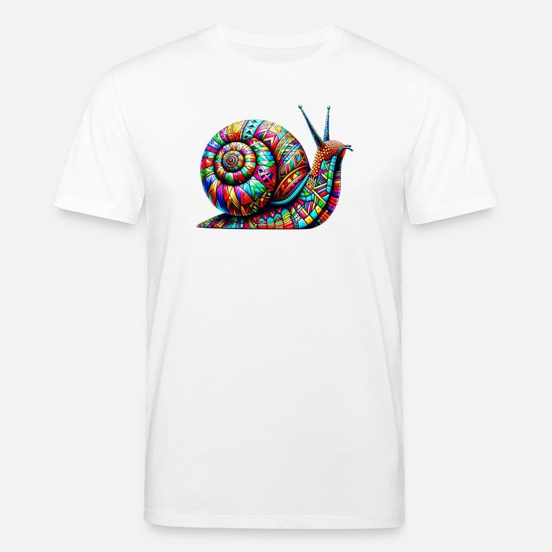 Schnecke - Stanley/Stella Unisex Bio-T-Shirt CREATOR  - Weiß