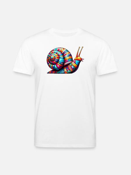 Escargot - T-shirt bio CREATOR Stanley/Stella Unisexe - blanc