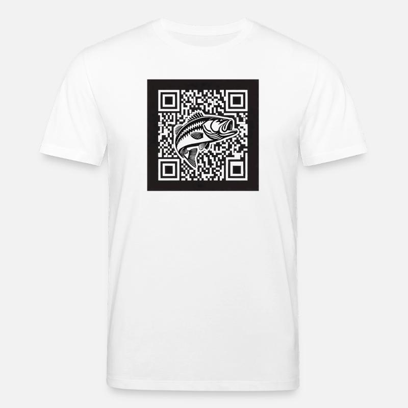 Design de code QR Perch - T-shirt bio CREATOR Stanley/Stella Unisexe - blanc