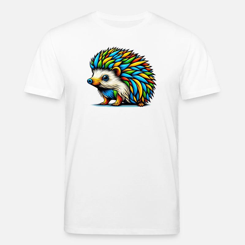 Hérisson - T-shirt bio CREATOR Stanley/Stella Unisexe - blanc