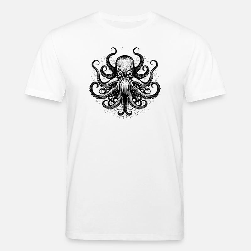 Oktopus 02 - Stanley/Stella Unisex Bio-T-Shirt CREATOR  - Weiß