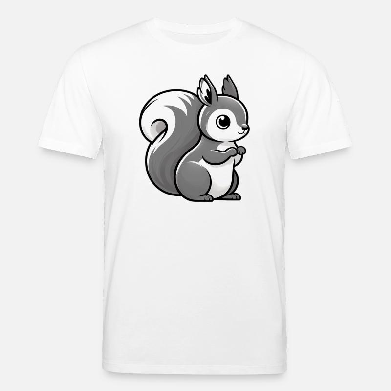 Eichhörnchen - Stanley/Stella Unisex Bio-T-Shirt CREATOR  - Weiß