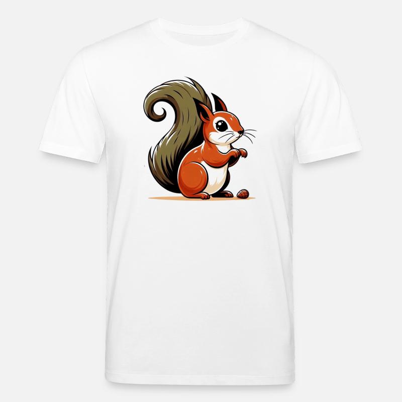 Eichhörnchen - Stanley/Stella Unisex Bio-T-Shirt CREATOR  - Weiß