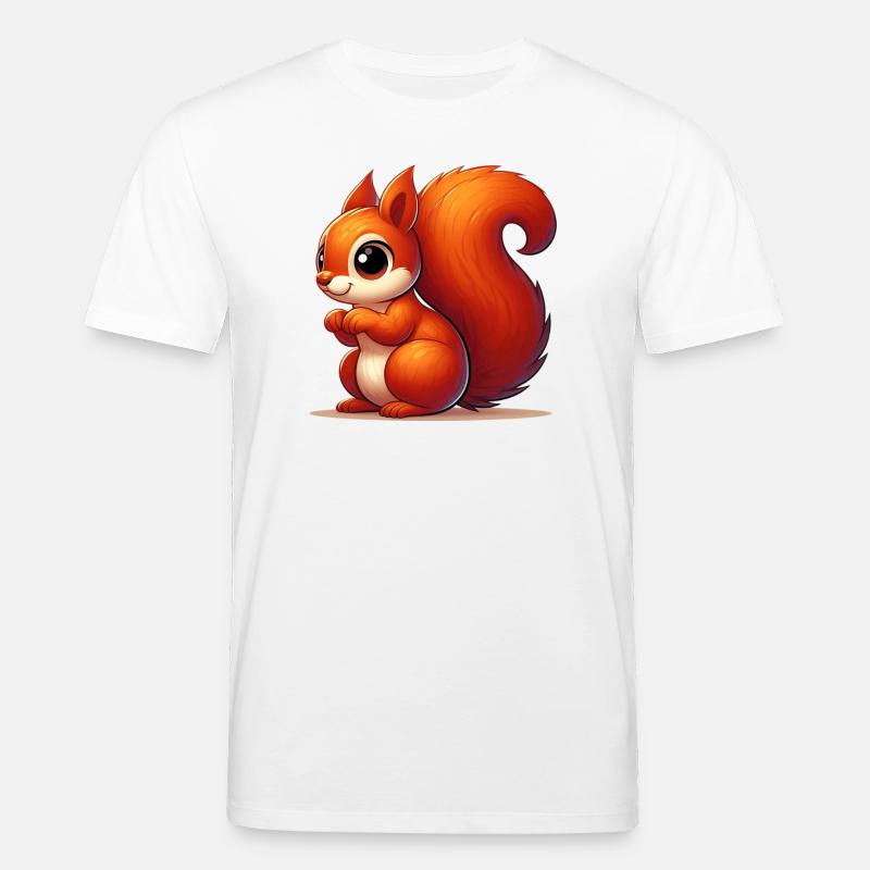 Eichhörnchen - Stanley/Stella Unisex Bio-T-Shirt CREATOR  - Weiß