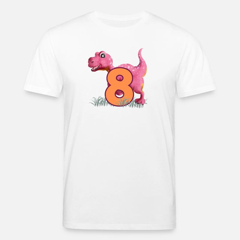 Nr.8 Dino - Stanley/Stella Unisex Bio-T-Shirt CREATOR  - Weiß
