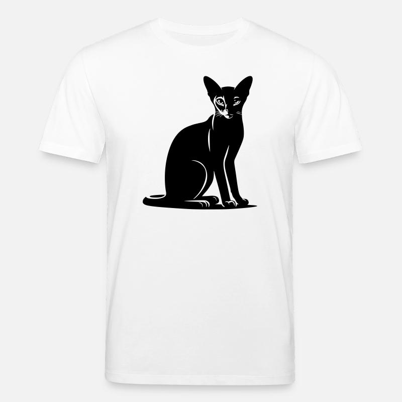 Abessiner Katze - Stanley/Stella Unisex Bio-T-Shirt CREATOR  - Weiß