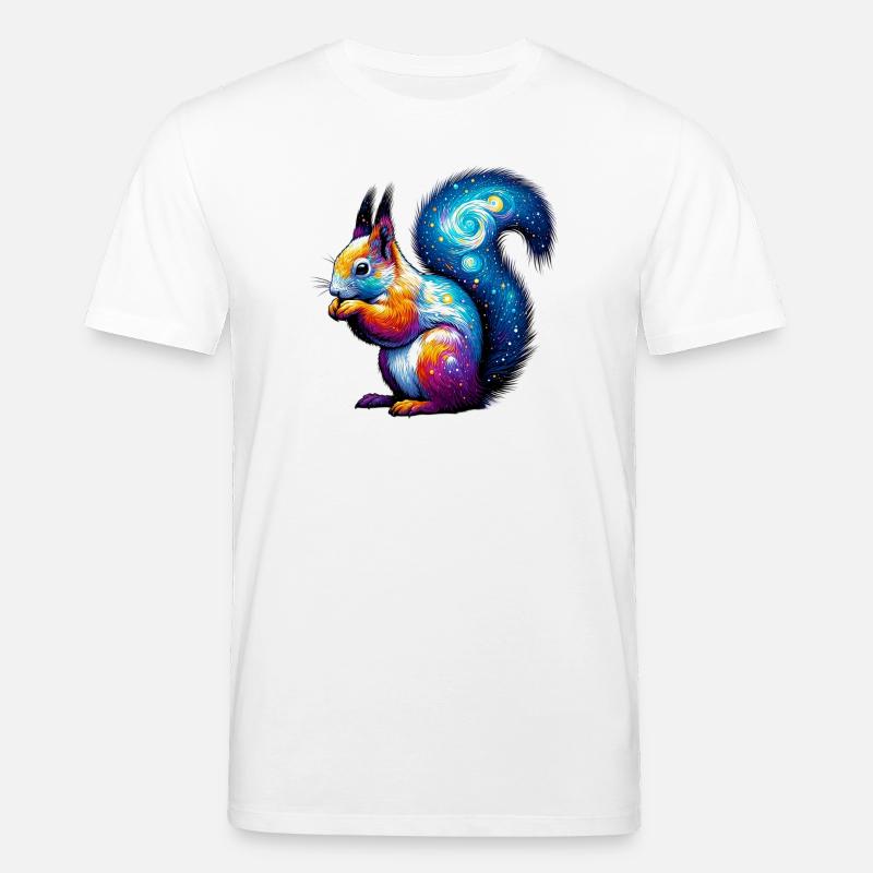 Eichhörnchen - Stanley/Stella Unisex Bio-T-Shirt CREATOR  - Weiß