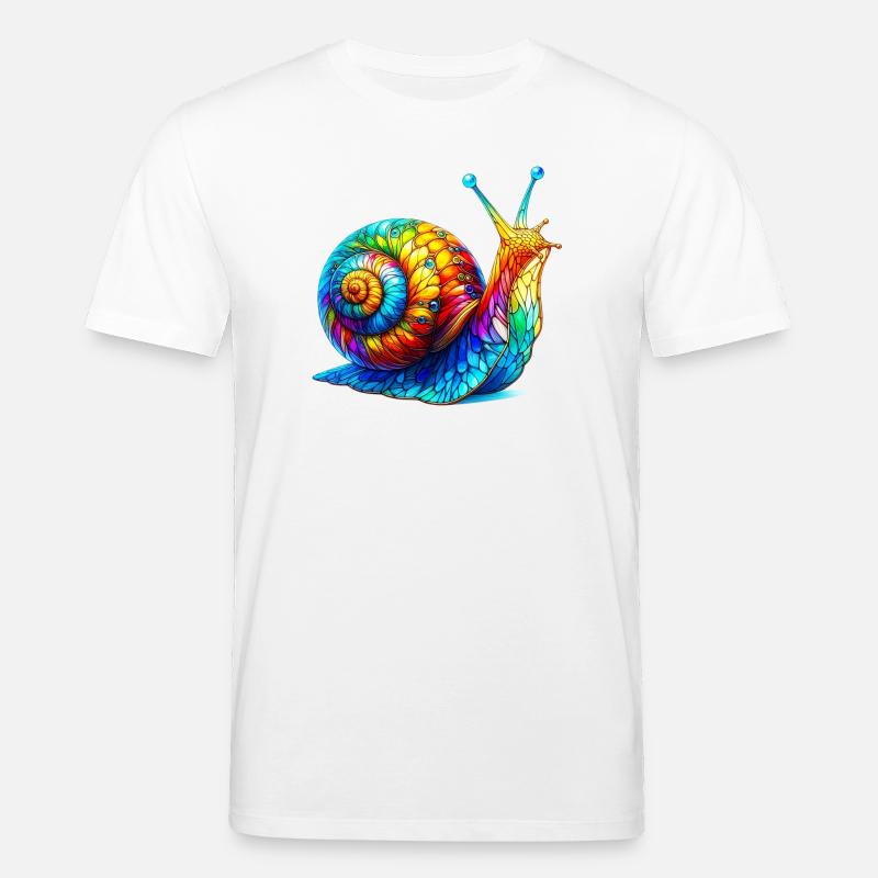 Schnecke - Stanley/Stella Unisex Bio-T-Shirt CREATOR  - Weiß