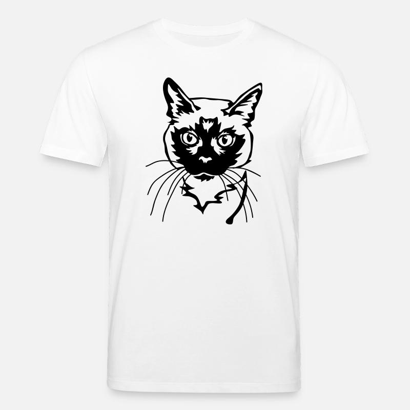 Siamkatze - Stanley/Stella Unisex Bio-T-Shirt CREATOR  - Weiß