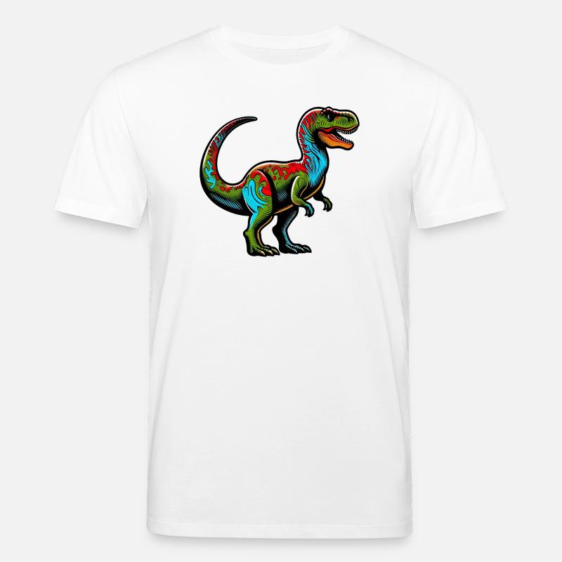 Dinosaurier - Stanley/Stella Unisex Bio-T-Shirt CREATOR  - Weiß