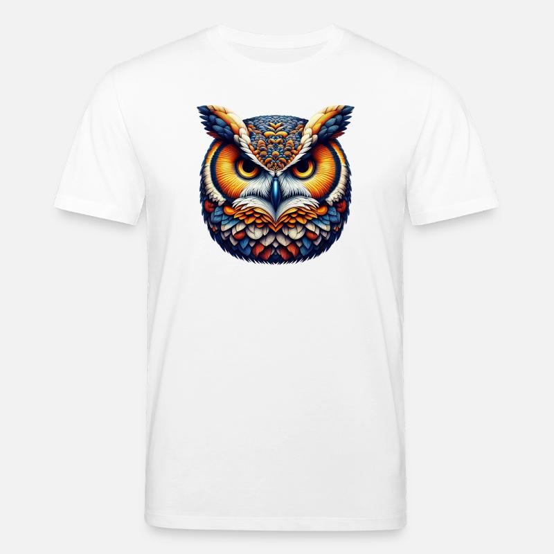 Eule - Stanley/Stella Unisex Bio-T-Shirt CREATOR  - Weiß