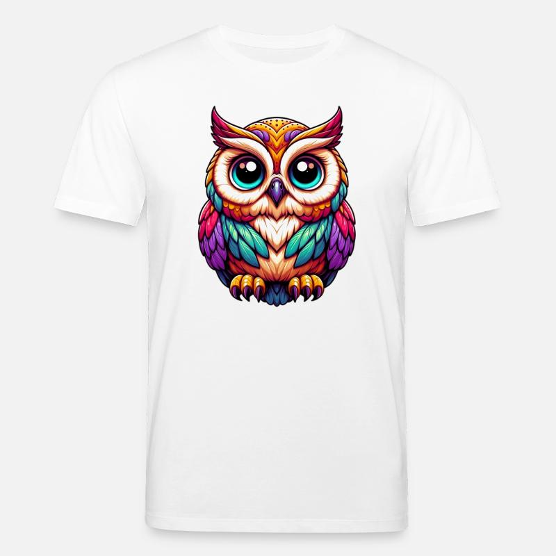 Eule - Stanley/Stella Unisex Bio-T-Shirt CREATOR  - Weiß