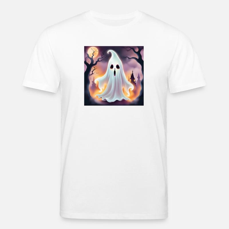 Geist, Halloween, Schrecken - Stanley/Stella Unisex Bio-T-Shirt CREATOR - Weiß