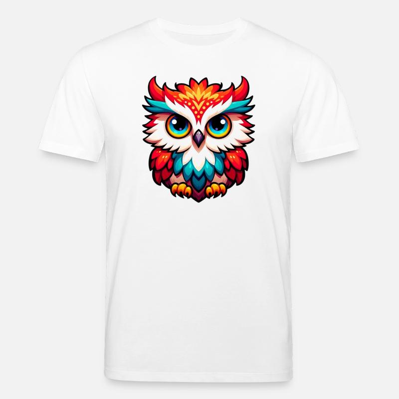Eule - Stanley/Stella Unisex Bio-T-Shirt CREATOR  - Weiß