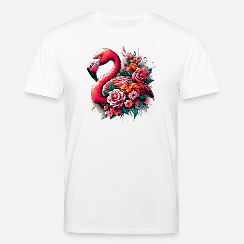 Flamingo - Stanley/Stella Unisex Bio-T-Shirt CREATOR  - Weiß