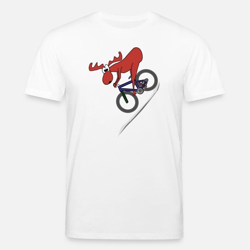Moose VTT Descente - T-shirt bio CREATOR Stanley/Stella Unisexe - blanc