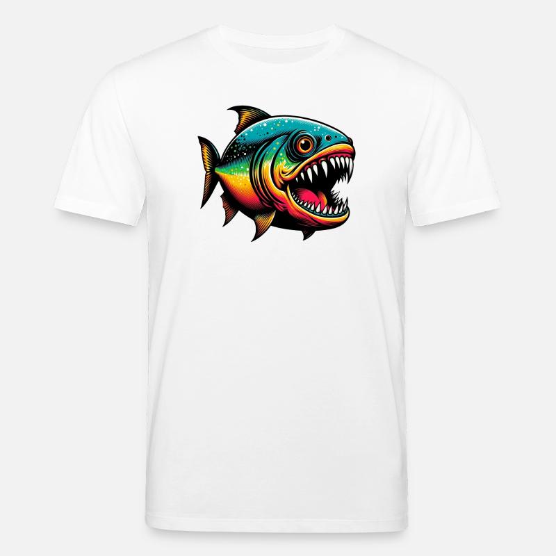 Piranha - Stanley/Stella Unisex Bio-T-Shirt CREATOR  - Weiß