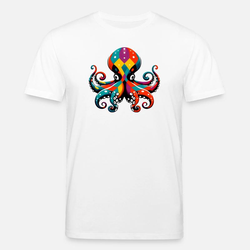 Krake - Stanley/Stella Unisex Bio-T-Shirt CREATOR  - Weiß