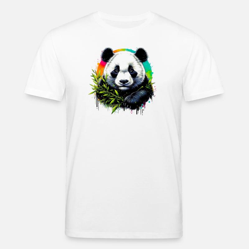 Panda - Stanley/Stella Unisex Bio-T-Shirt CREATOR  - Weiß