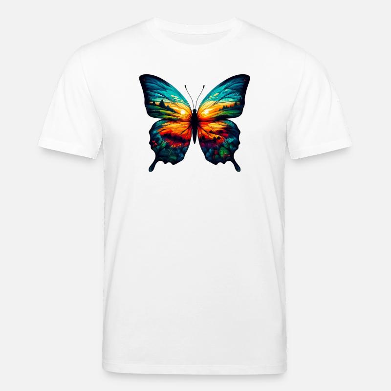 Schmetterling - Stanley/Stella Unisex Bio-T-Shirt CREATOR  - Weiß