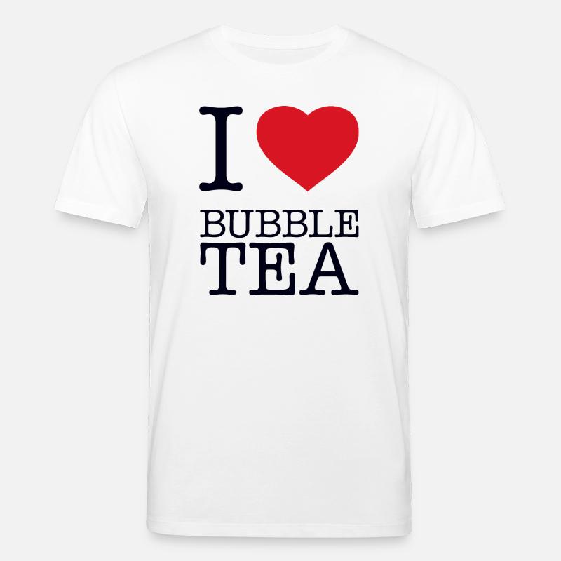 I LOVE BUBBLE TEA - Stanley/Stella Unisex Bio-T-Shirt CREATOR  - Weiß