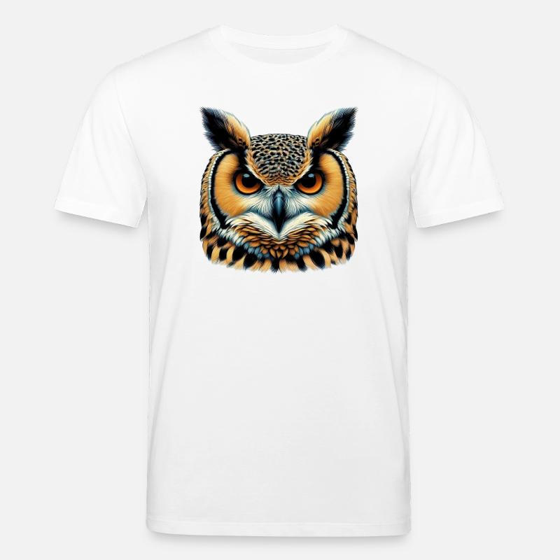 Eule - Stanley/Stella Unisex Bio-T-Shirt CREATOR  - Weiß